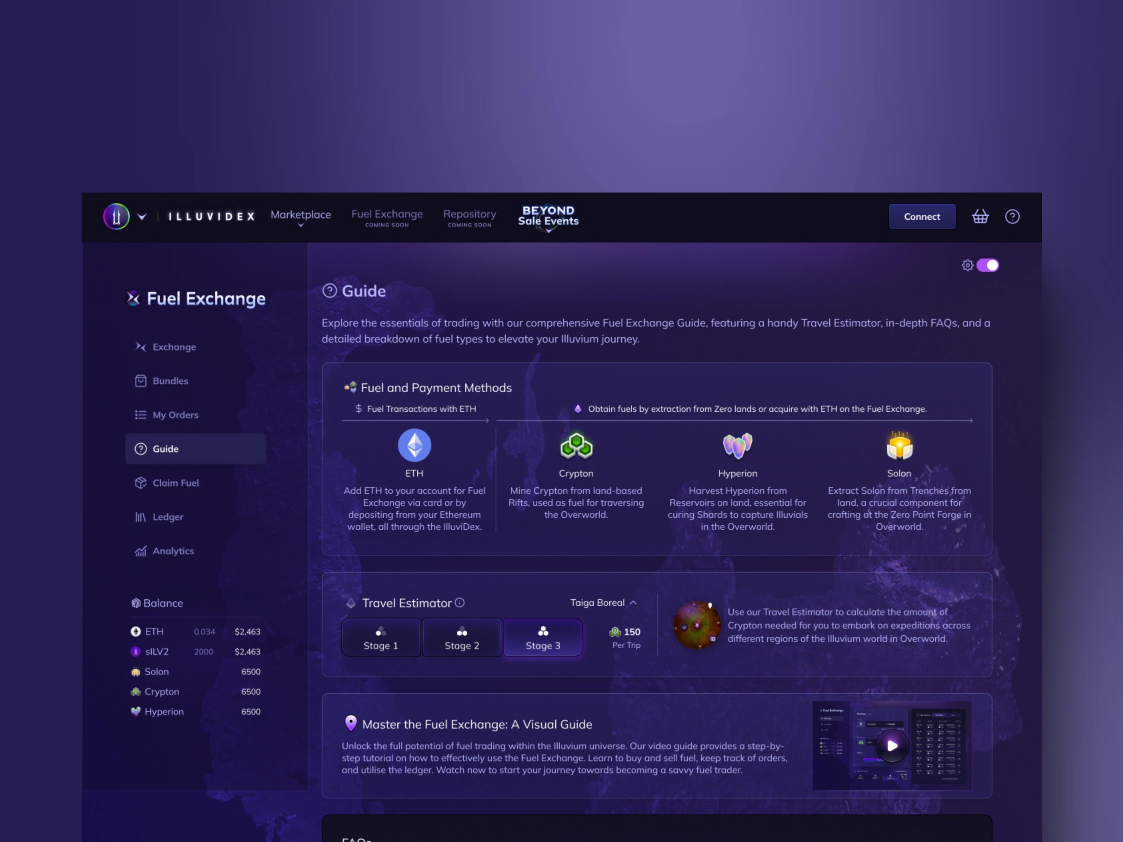 Fuel Exchange detail