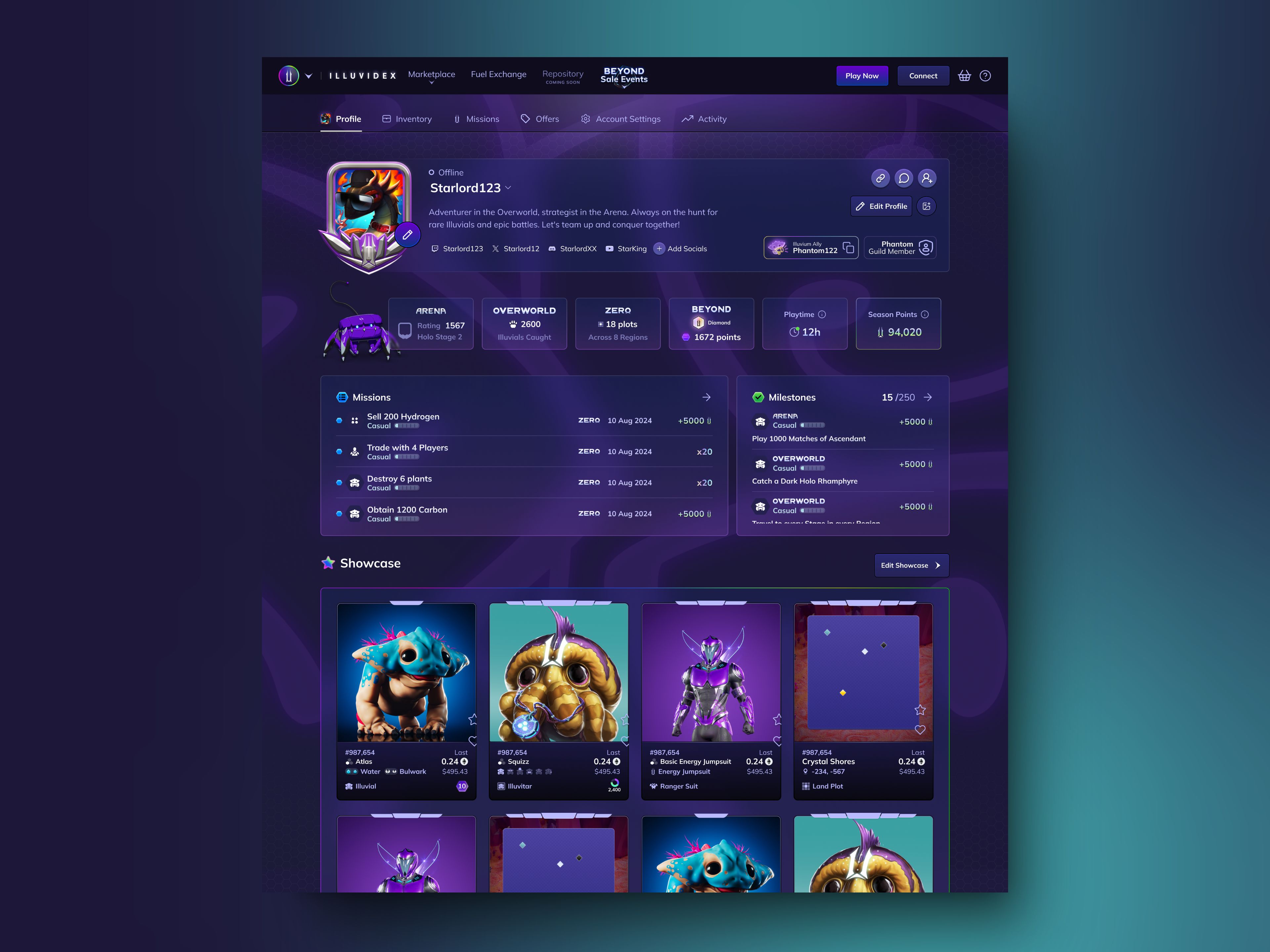 Illuvium Missions detail