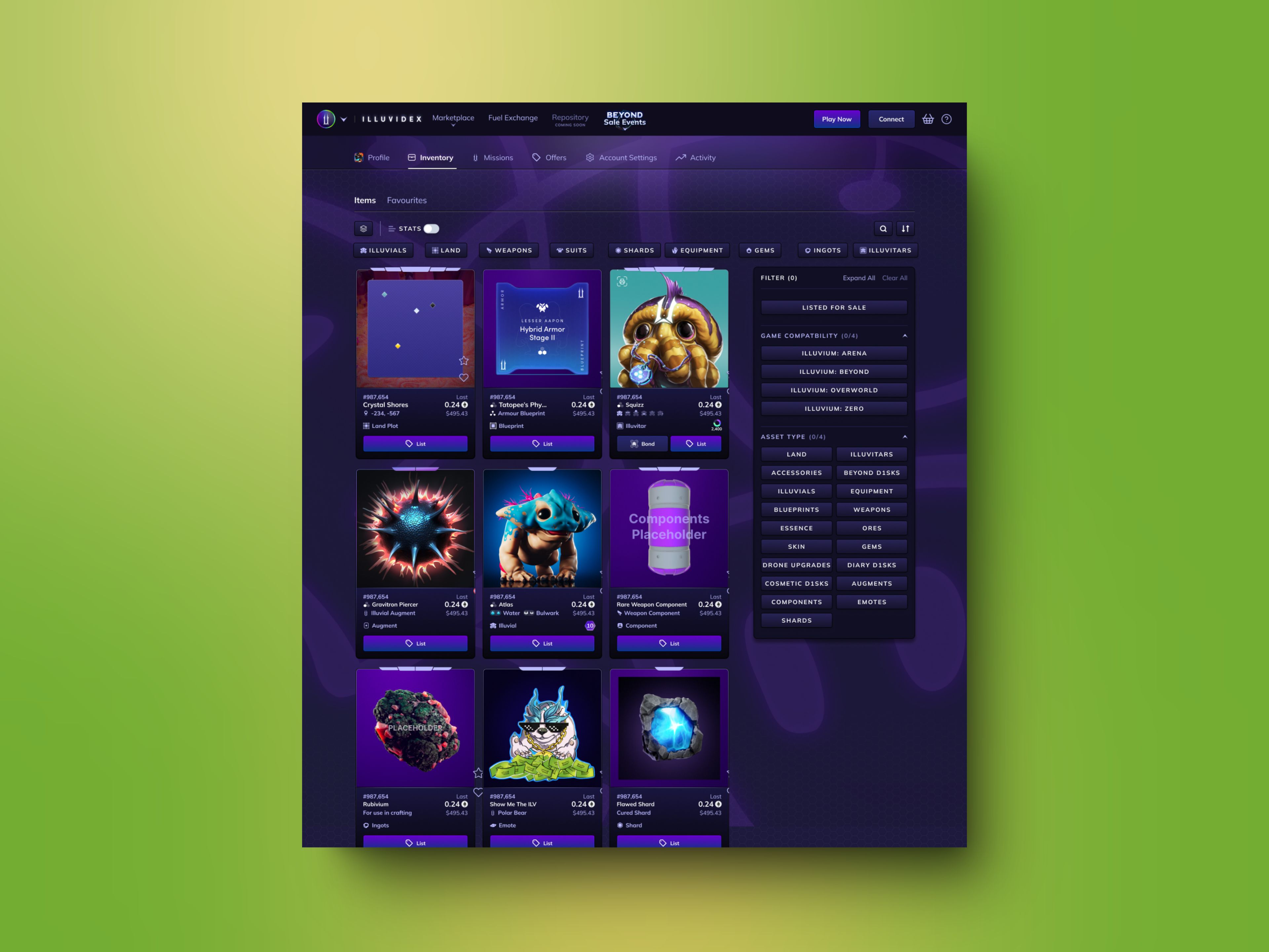 Illuvium Missions detail